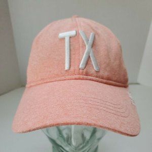 Home Free TX Texas Baseball Hat Peach Adjustable Cap